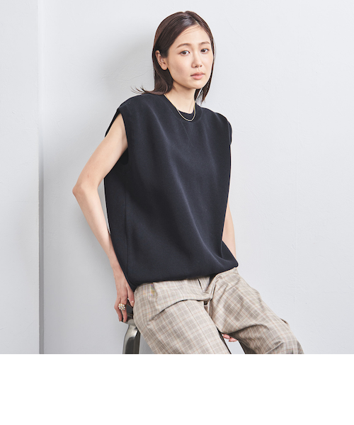 【新品25SS】UNITED ARROWS ノースリーブニット ノースリーブ スウェット ニット｜ユナイテッドアローズ