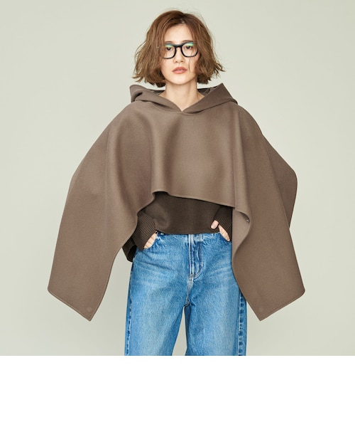LOEFF＞マフラー付き リバーベスト｜ユナイテッドアローズ