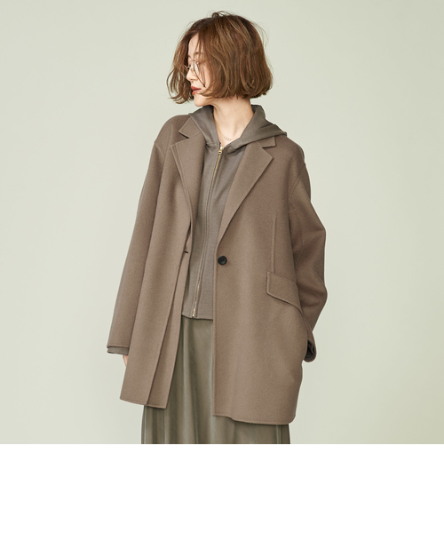 conte＞ ダブルラペル リバーコート｜ユナイテッドアローズ