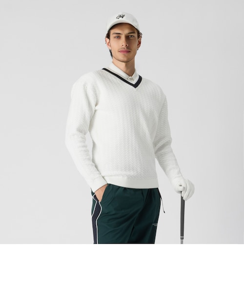 【特価未使用】UNITED ARROWS GOLF Ｖネックプルオーバーニット ユニセックス Vネック プルオーバーニット｜ユナイテッドアローズ