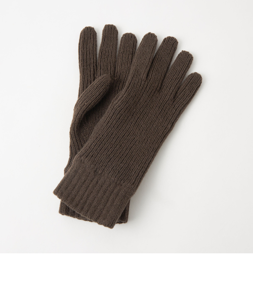 別注】＜Johnstons of Elgin＞GLR ウールカシミヤ リブ グローブ