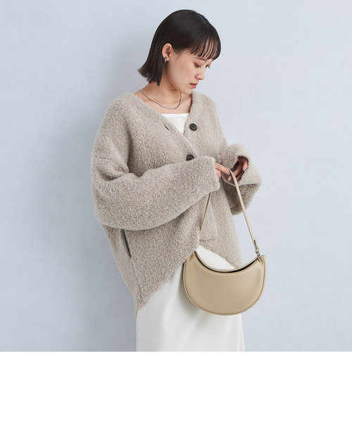 ブークレ ダブルフェイス Vネック ニット カーディガン｜ユナイテッド