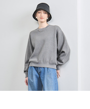 ラメ クルーネック スウェット ニット