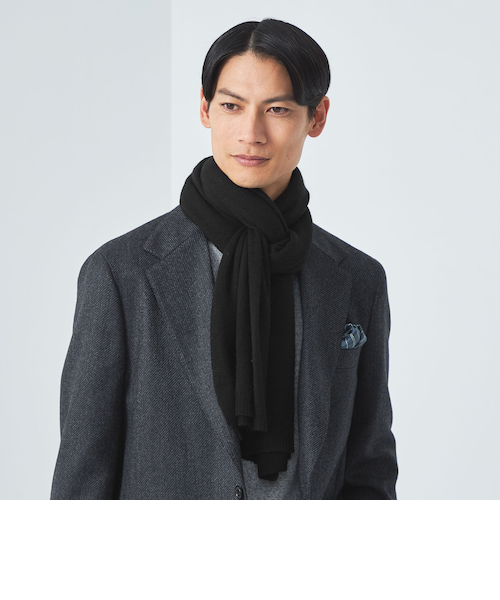 【AVATI】美品 柔らかいカシミヤニット マフラー カシミヤ チェック マフラー（AA3DCW0502） | 23区