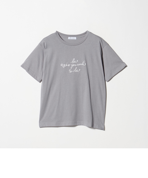 ブラッシュ エンブロイダリー Tシャツ ＜A DAY IN THE LIFE＞