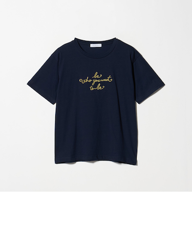 ブラッシュ エンブロイダリー Tシャツ ＜A DAY IN THE LIFE＞