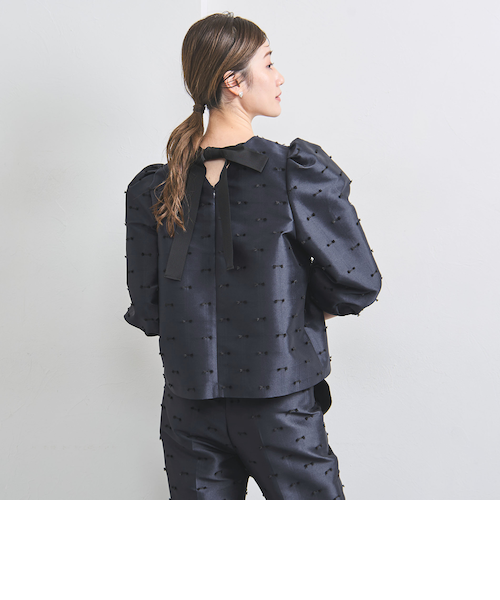 完売品⭐︎ユナイテッドアローズ リボンカットジャガード　ジレ UNITED ARROWS ベスト ジレ リボン カットジャガード