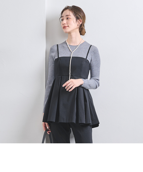 【新品】UNITED ARROWS ドット ジャガード ビスチェ ドット ジャガード ビスチェ