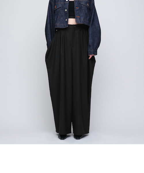 <AEWEN MATOPH>コクーン ワイドパンツ S(36) BLACK AEWEN MATOPH＞コクーン ワイドパンツ（その他パンツ）｜AEWEN