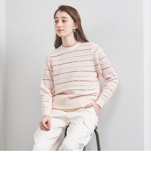 クロシェ風 スカラップ ニット プルオーバー｜ユナイテッドアローズ  