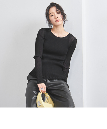 シアー フィット クルーネック カットソー