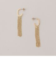 チェーン フリンジ ピアス