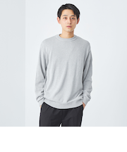 ミックス ペーパー テンジク クルーネック ニット