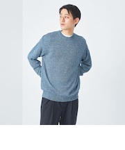 ミックス ペーパー テンジク クルーネック ニット