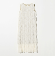 フリンジジャガード プリーツワンピース ＜A DAY IN THE LIFE＞