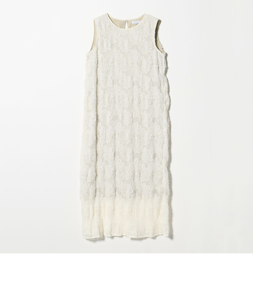 フリンジジャガード プリーツワンピース ＜A DAY IN THE LIFE＞