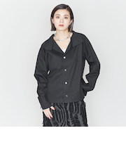 ＜ASTRAET＞ハイネック ソデタブ ラグランスリーブブラウス
