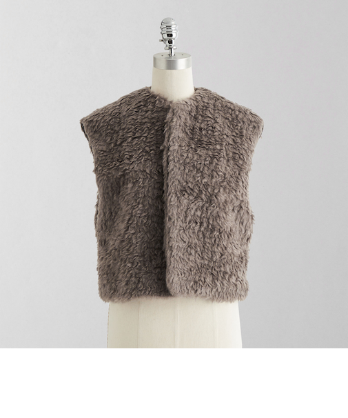＜LOEFF＞シャギー ベスト