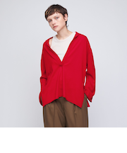 ＜AEWEN MATOPH＞スキッパー スリット ニット