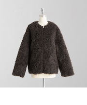 ＜LOEFF＞ワイルド ボア ブルゾン UNISEX