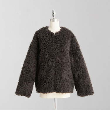 ＜LOEFF＞ワイルド ボア ブルゾン UNISEX