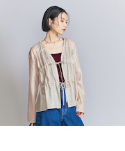 シャーリング リボン シャツ