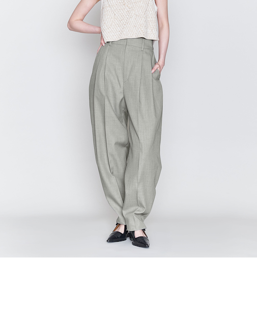 ＜ASTRAET＞ツイル 2タック テーパードパンツ
