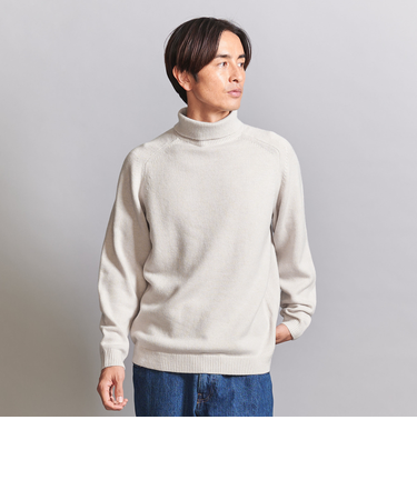 ウールカシミヤブレンド ミドルゲージ タートル ニット