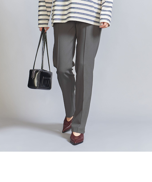 スリム バックジップ パンツ