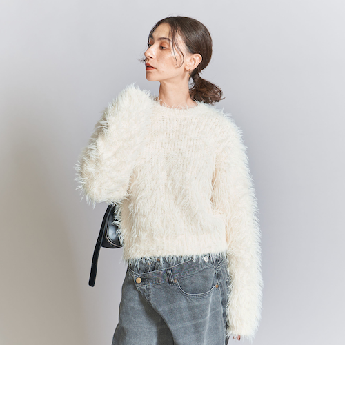 ユナイテッドアローズ ビューティーアンドユース　フェザーヤーン ニット フェザーヤーン ニット プルオーバー｜ユナイテッドアローズ