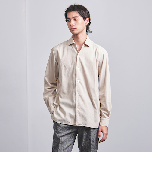 ALBINI/コーデュロイ ワンピースカラー シャツ