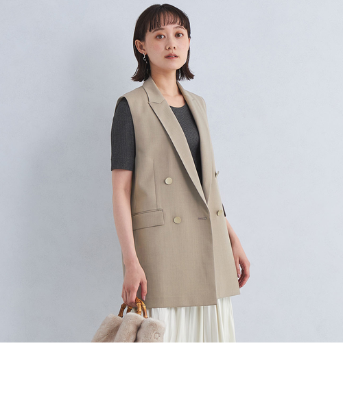 Greed グリード テーラード ジレ -ウォッシャブル・防シワ