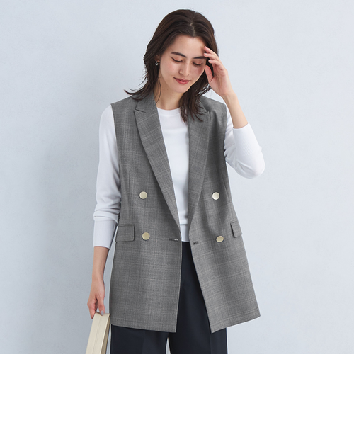 Greed グリード テーラード ジレ Greed グリード テーラード ジレ -ウォッシャブル・防シワ