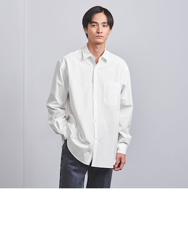 カリビアーナミルズ ウォッシュポプリン レギュラーシャツ