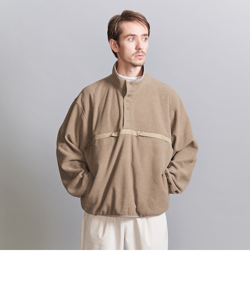 koti BEAUTY&YOUTH＞ マイクロ フリース スナップ プルオーバー