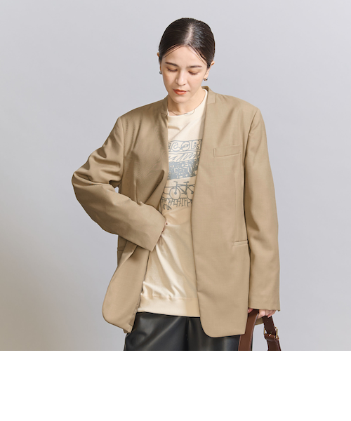 シアー ノーカラー ジャケット|ユナイテッドアローズ アウトレットの シアー ノーカラー ジャケット|ユナイテッドアローズ アウトレットの