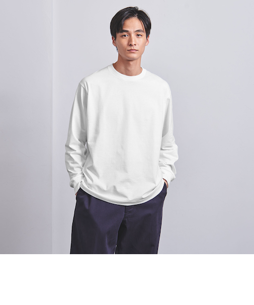 SARROWS/サローズ オーガニックコットン クルーネック ロングスリーブTシャツ