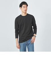 スパニッシュピマ ミックス クルーネック Tシャツ