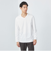 スパニッシュピマ ミックス Vネック Tシャツ