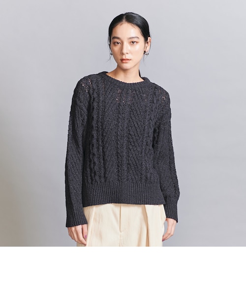 6 roku UNITED ARROWS ストライプ チュニック AURALEE 6(ROKU)＞ストライプ カシュクール チュニック｜ユナイテッドアローズ