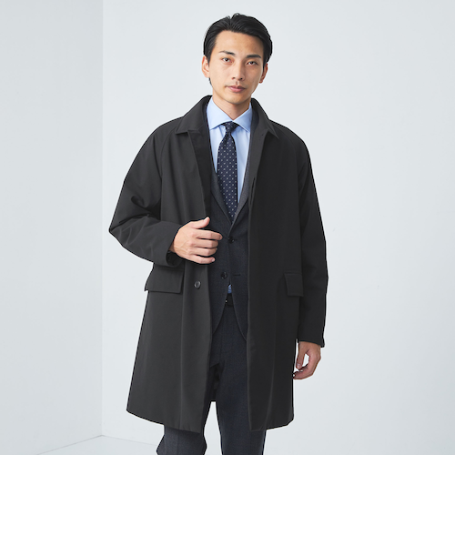 A+ PERTEX UNLIMITED ステンカラーコート -撥水・防風・透湿