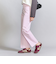 ツイル バックルベルト ストレートパンツ