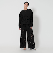 コットン エンブロイダリー シャツ -2WAY-