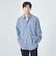 FINE BASIC シャンブレー レギュラーカラー シャツ -ストレッチ-