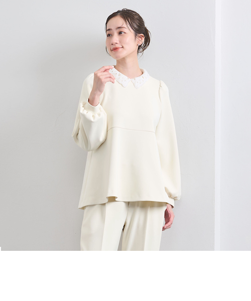 UNITEDARROWS songy ホワイト ペプラムブラウス UNITEDARROWS songy ホワイト ペプラムブラウス UNITEDARROWS songy