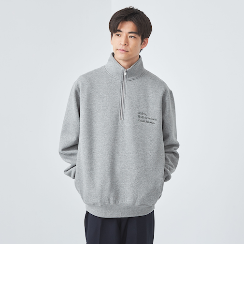 【別注】＜RUSSELL ATHLETIC＞GLR ハーフジップ スウェット