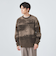 アート ジャカード クルーネック ニット