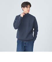 ポリエステルウール ミラノ ハイネック ニット