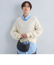 フリンジ ニット プルオーバー ―ウォッシャブル―