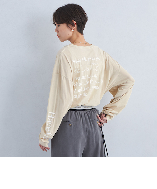 【別注】＜PROTAGONISTA＞プリント ロングスリーブ Tシャツ